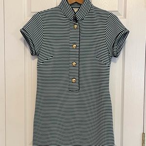 Sail to Sable women’s dress size small navy beach glass stripe, new with tags